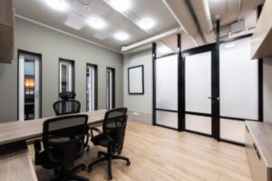 Pintar oficinas en Pamplona y Navarra · paredes en tonos verdes